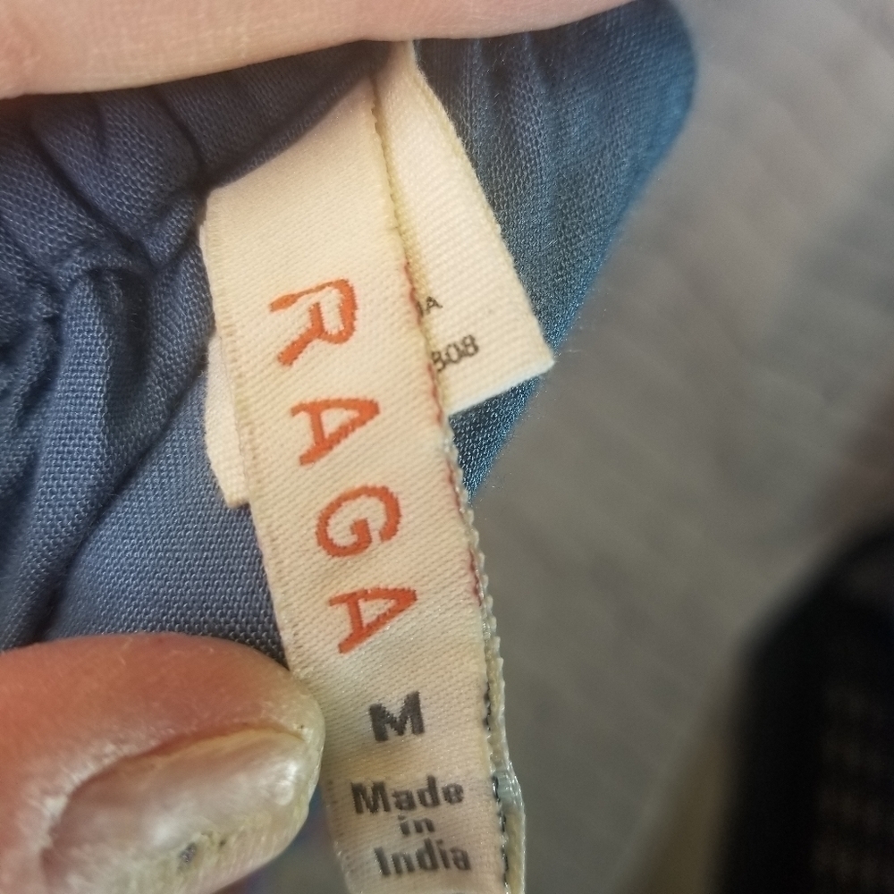 Raga Anthropologie Lucita blue Embroidered Boho  maxi dress - Picture 5 of 11